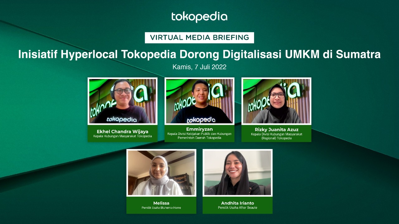 Tokopedia Gencarkan Inisiatif Hyperlocal Untuk Digitalisasi UMKM di Sumatera