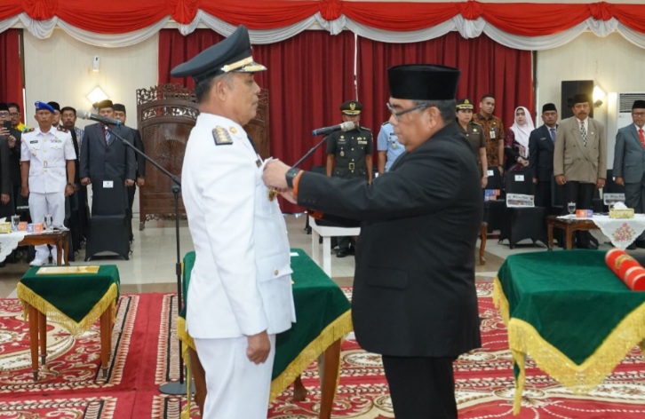 Pj Gubernur Riau Lantik Herman Sebagai Pj Bupati Inhil