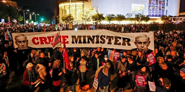 Ribuan Warga Israel Demo Kritik Program Baru Pemerintahan Benjamin Netanyahu