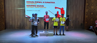 Erismon Yeremia Hutagaol, Atlet Wushu Pekanbaru Raih Medali Emas Selekda Riau 2023
