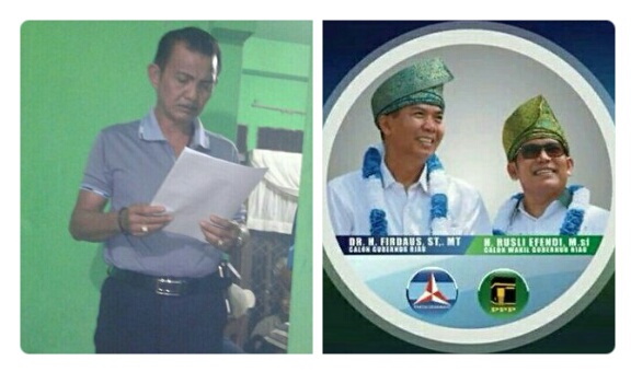 FK Laskar Pelangi Inhil Deklarasikan Mendukung Fidaus-Rusli di Pilgub Riau 2018