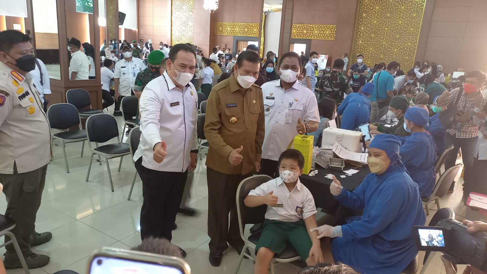 Tinjau Vaksinasi Usia 6 - 11 Tahun, Wali Kota Pekanbaru: 1.000 Dosis Akan Didistribusikan