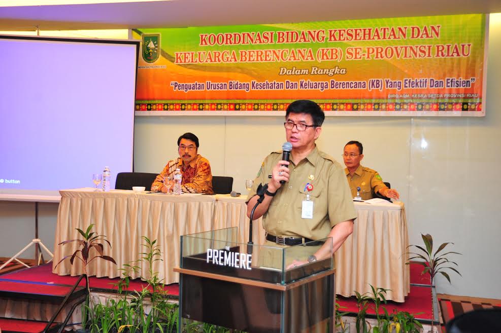 Dirut RSUD Arifin Ahmad hadiri Rakor Kesehatan Dan KB Se-Provinsi Riau