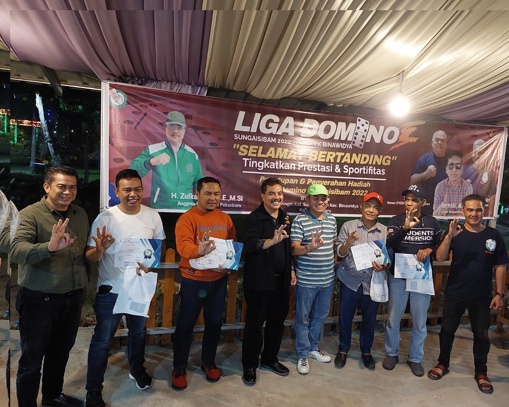 Tiga Pasang Atlet Nasional Pordi Pekanbaru Juara Liga Domino PK Binawidya