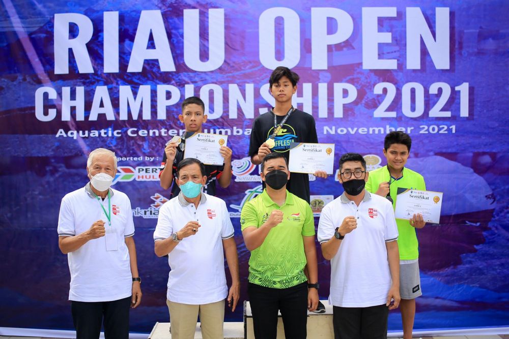 Diikuti 400 Peserta, Kejuaraan Renang Riau Open Championship 2021 Resmi Digelar