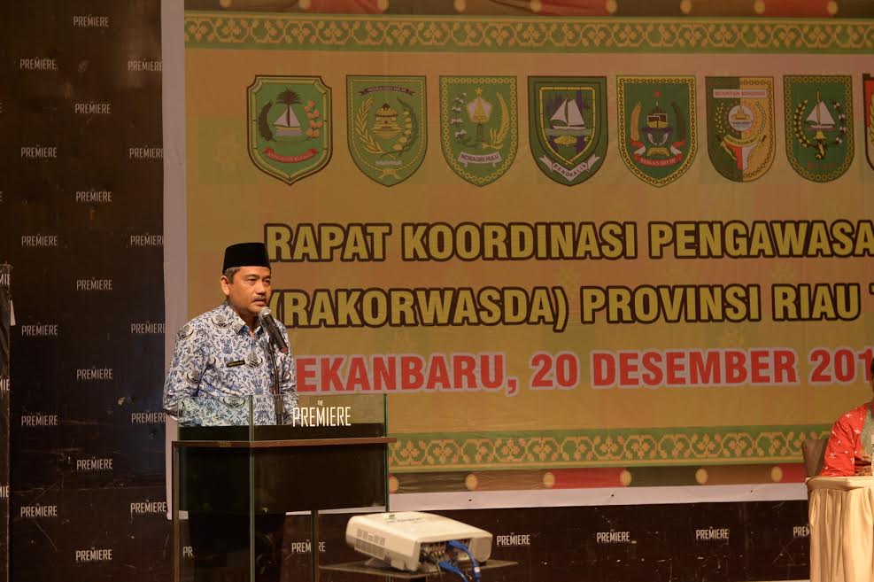 Sekda Prov Riau Hadir Pembukaan Rakorwasda Provinsi Riau Tahun 2016