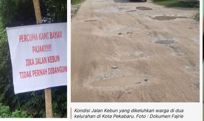 Warga Keluhkan Kondisi Jalan di Kelurahan Tuah Madani dan Air Putih Pekanbaru Memprihatikan