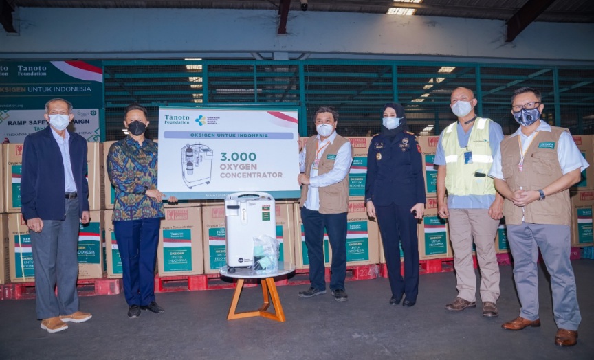 Tanoto Foundation Donasikan 3.000 unit oxygen concentrator ke Kementerian Kesehatan