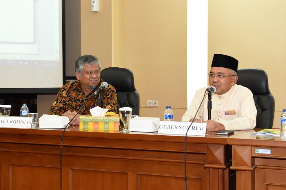 Gubri Pimpin Pertemuan Pemprov Riau Dengan Komisi IX DPR RI