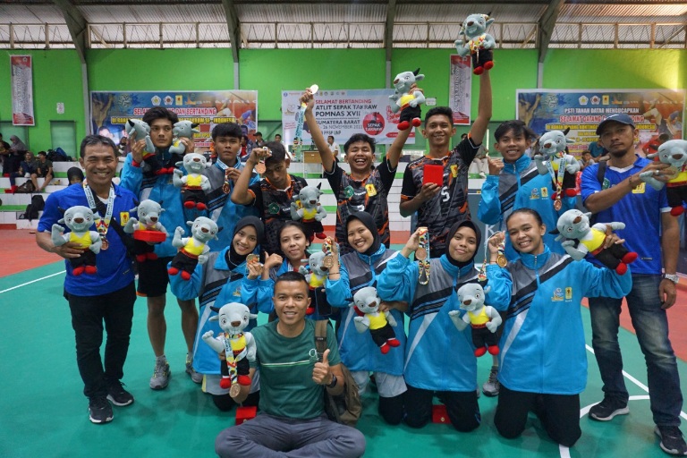 Diperkuat Mahasiswa Unilak, Riau Pastikan Tambah Medali dari Sepak Takraw di POMNAS Padang