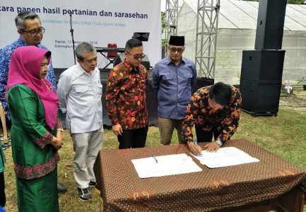 Disaksikan Wawako, PT Chevron Beri  Sapi Bagi Petani Muda Riau
