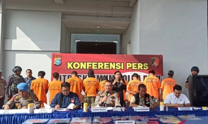 Kepolisian Riau Tangkap Sembilan Pelaku Perdagangan Orang, Korban Dari Berbagai Daerah