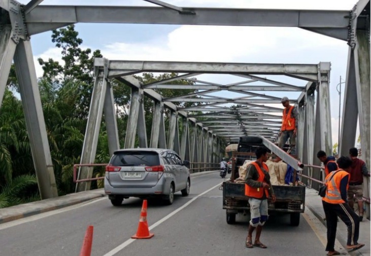Kerusakan Jembatan Siak II Pekanbaru Selesai Diperbaiki