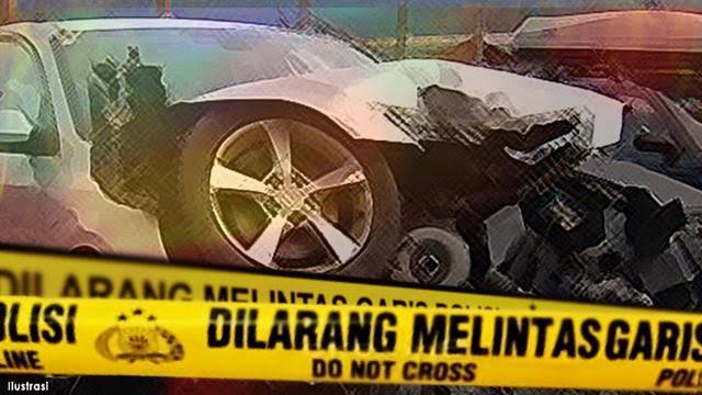 Mobil Boks Tabrak Truk Fuso di Tol Permai, Supir Terluka